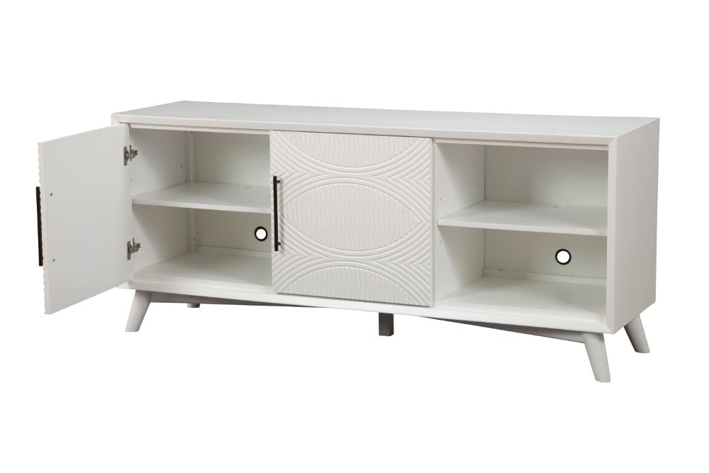 Alpine Furniture - Tranquility TV Console, White - 1867-10 veiw 5