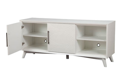 Alpine Furniture - Tranquility TV Console, White - 1867-10 veiw 5