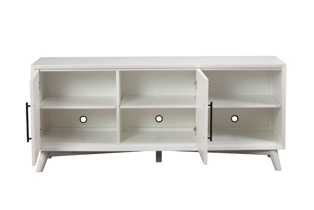 Alpine Furniture - Tranquility TV Console, White - 1867-10 veiw 6