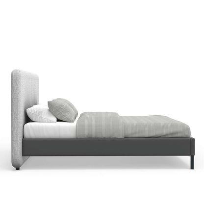 Alpine Furniture - Walden Upholstered California King Platform Bed, Gray - 1195CK veiw 4