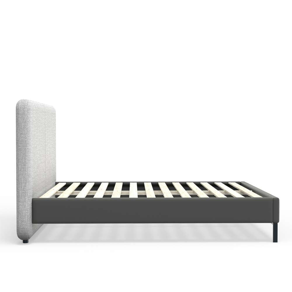 Alpine Furniture - Walden Upholstered California King Platform Bed, Gray - 1195CK veiw 8