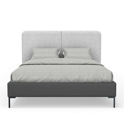 Alpine Furniture - Walden Upholstered Full Platform Bed, Gray - 1195F veiw 3