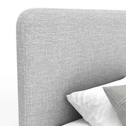 Alpine Furniture - Walden Upholstered Full Platform Bed, Gray - 1195F veiw 5