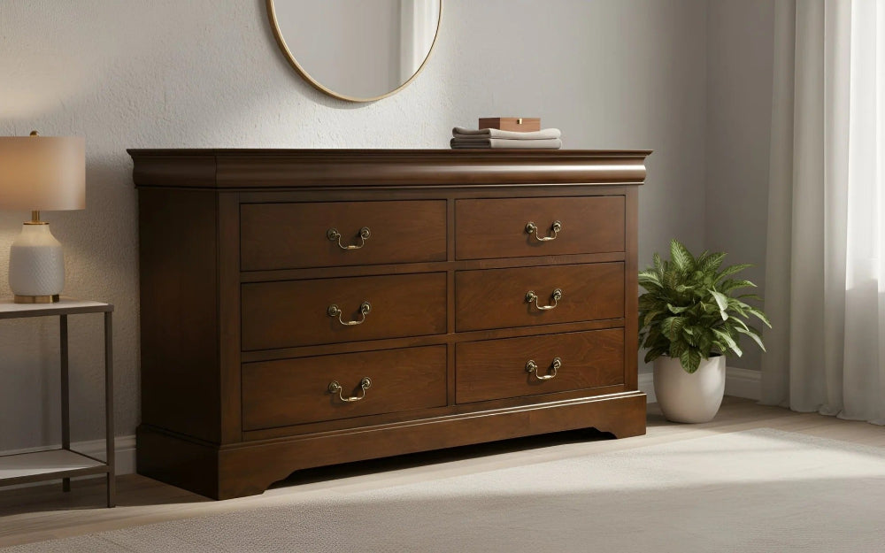 Alpine Furniture - West Haven 6 Drawer Dresser - 2201 view 4