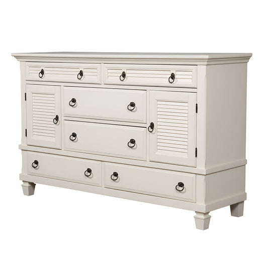 Alpine Furniture - Winchester 2 Cabinet & 6 Drawer Dresser - 1306-W-DR view 1