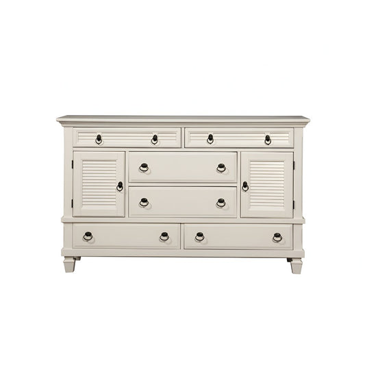 Alpine Furniture - Winchester 2 Cabinet & 6 Drawer Dresser - 1306-W-DR view 2