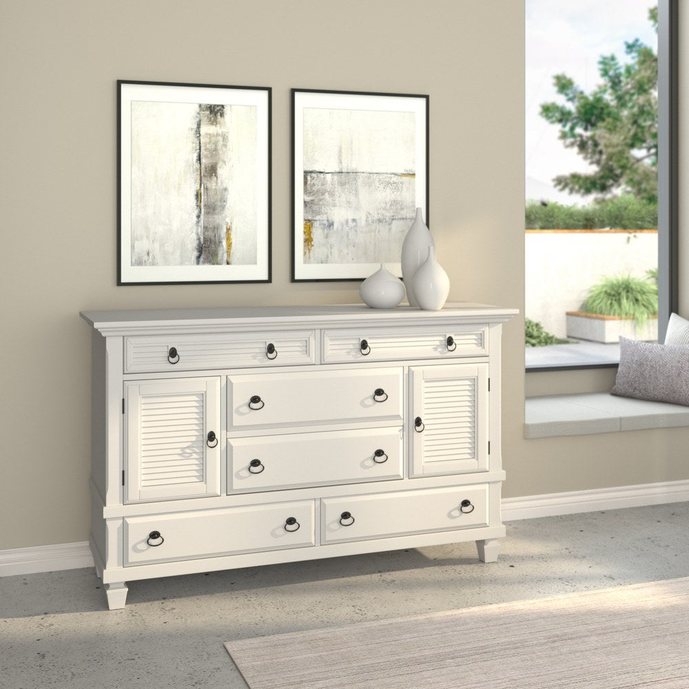 Alpine Furniture - Winchester 2 Cabinet & 6 Drawer Dresser - 1306-W-DR view 3