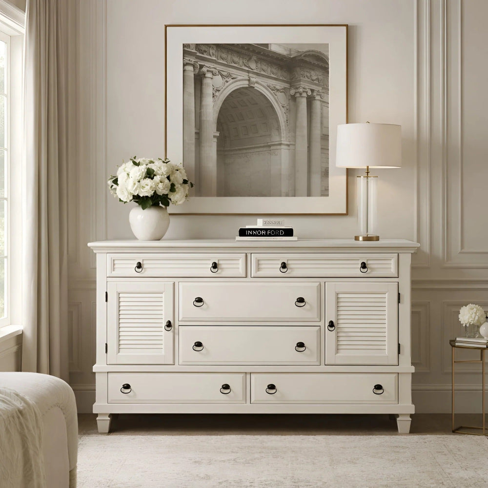 Alpine Furniture - Winchester 2 Cabinet & 6 Drawer Dresser - 1306-W-DR view 4