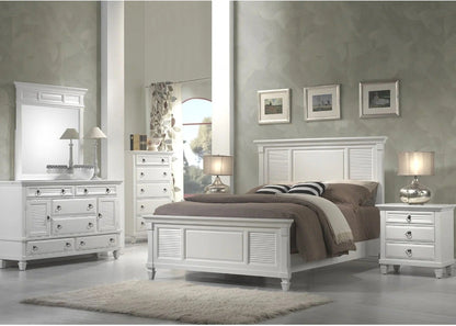 Alpine Furniture - Winchester 2 Cabinet & 6 Drawer Dresser and Mirror Set - 1306-W-DR_MR view 3