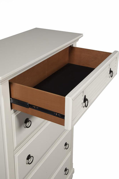 Alpine Furniture - Winchester 5 Drawer Chest - 1306-W-CH veiw 2