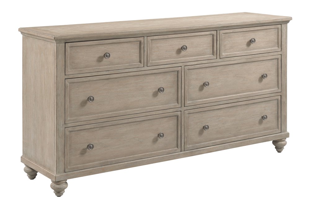 American Drew - Cambric Breve Miriam Seven Drawer Dresser With Landscape Mirror - 309-131B040B view 3