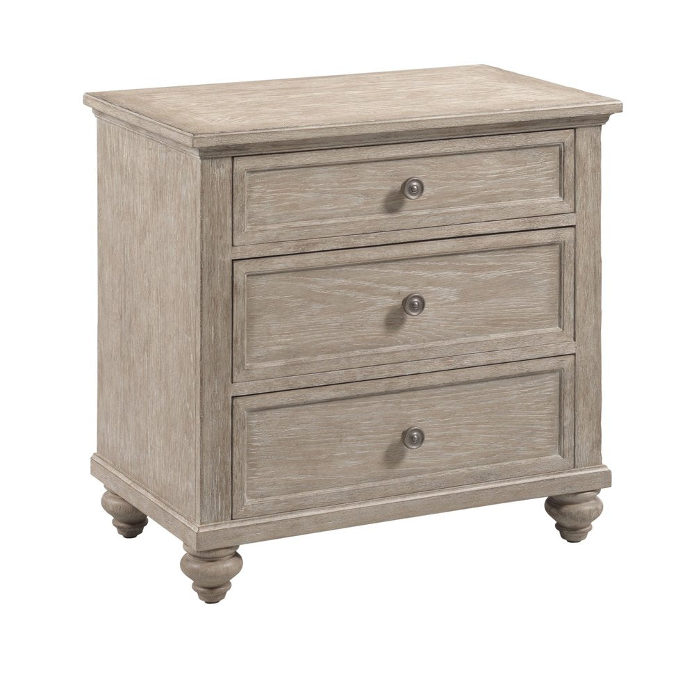 American Drew - Cambric Breve Miriam Three Drawer Straight Nightstand - 309-421B view 1