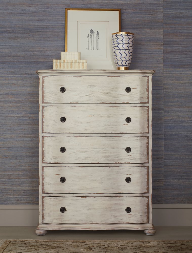 American Drew - Cambric Creme Helene Five Drawer Chest - 309-215C view 2