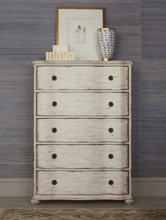 American Drew - Cambric Creme Helene Five Drawer Chest - 309-215C view 2
