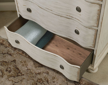 American Drew - Cambric Creme Helene Five Drawer Chest - 309-215C view 5