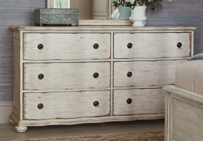 American Drew - Cambric Creme Helene Six Drawer Dresser - 309-130C view 2