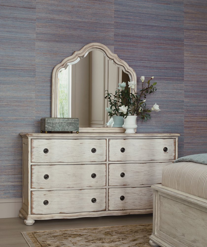 American Drew - Cambric Creme Helene Six Drawer Dresser - 309-130C view 3