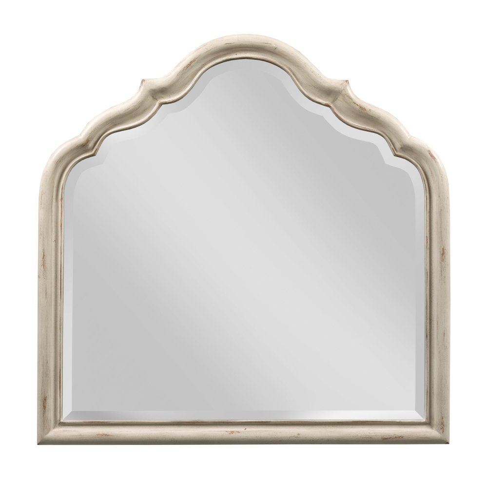 American Drew - Cambric Creme Helene Six Drawer Dresser With Serpentine Mirror - 309-130C020C view 4