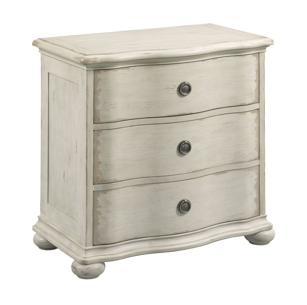 American Drew - Cambric Creme Helene Three Drawer Nightstand - 309-420C view 1