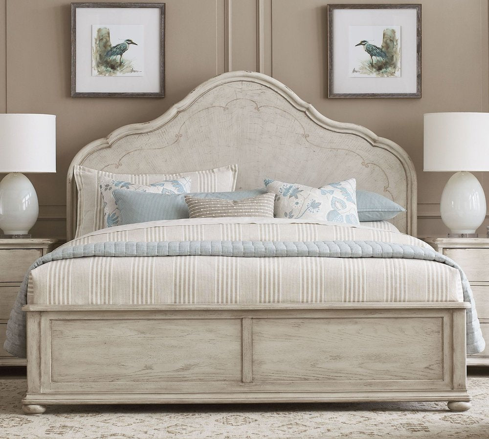 American Drew - Cambric Creme Vignette King Panel Bed - 309-316CR view 2