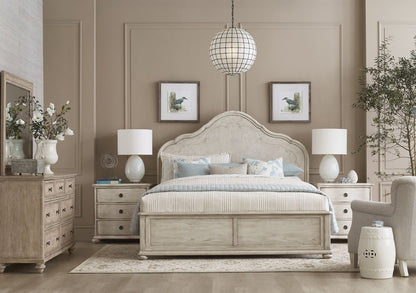 American Drew - Cambric Creme Vignette King Panel Bed - 309-316CR view 5
