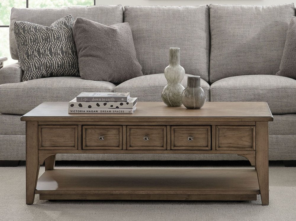 American Drew - Carmine Latte Beatrix Rectangular Coffee Table - 151-910 view 2
