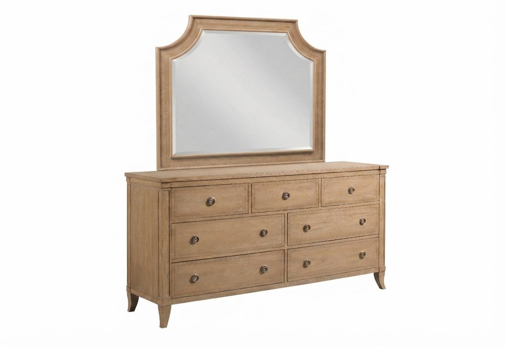 American Drew - Chastain Caramel Chastain Dresser With Mirror - 483-130040 view 1