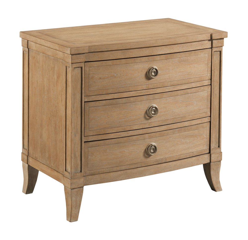 American Drew - Chastain Caramel Chastain Three Drawer Nightstand - 483-420 view 1