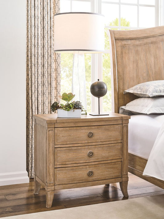 American Drew - Chastain Caramel Chastain Three Drawer Nightstand - 483-420 view 2