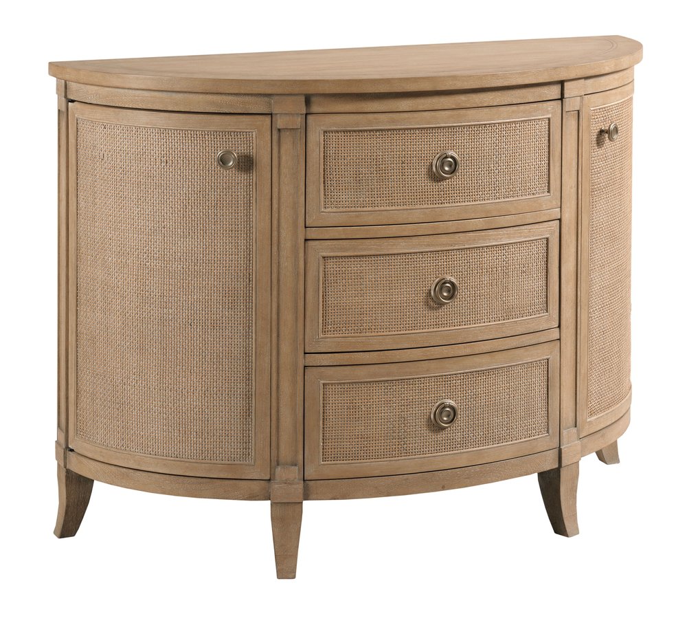 American Drew - Chastain Caramel Woodfield Demilune Chest - 483-927 view 1