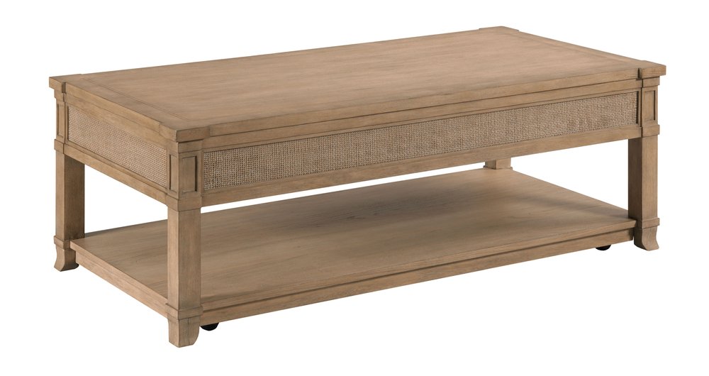 American Drew - Chastain Caramel Woodfield Rectangular Coffee Table - 483-910 view 3