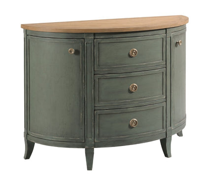 American Drew - Chastain Worn Sage Woodfield Demilune Chest - 483-927G view 1