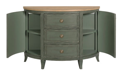 American Drew - Chastain Worn Sage Woodfield Demilune Chest - 483-927G view 3