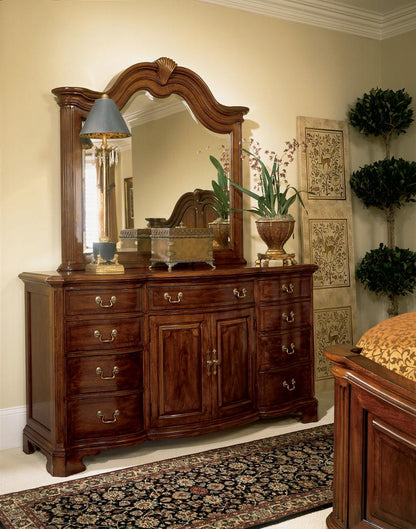 American Drew - Cherry Grove Door Triple Dresser & Landscape Mirror - 791-160_022 veiw 1