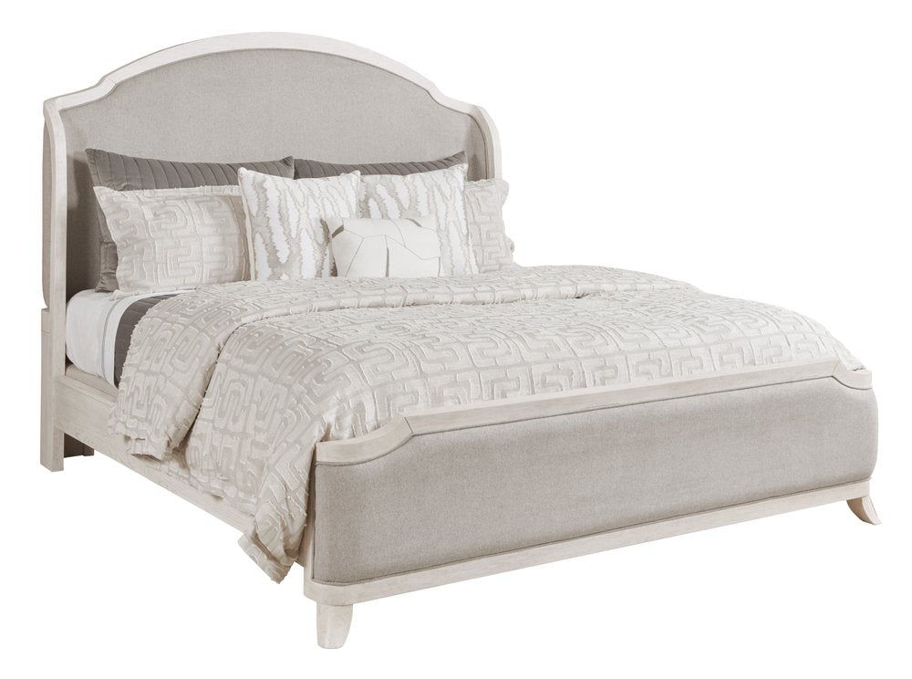 American Drew - Harmony Eggshell Carlyn King Upholstered Shelter Bed - 266-316R view 1