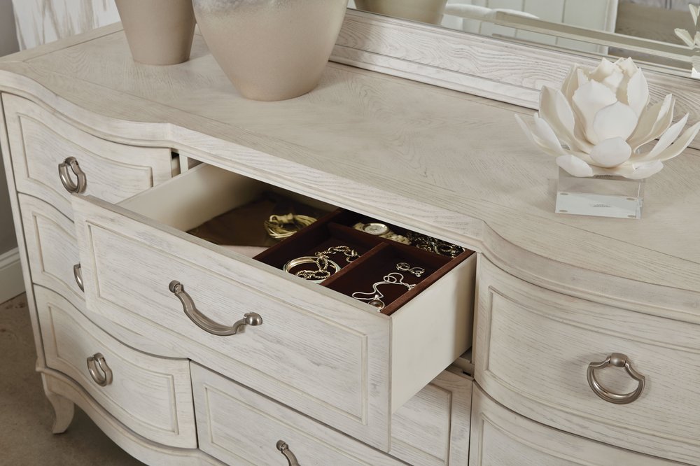 American Drew - Harmony Eggshell Emelie Nine Drawer Dresser - 266-130 view 5
