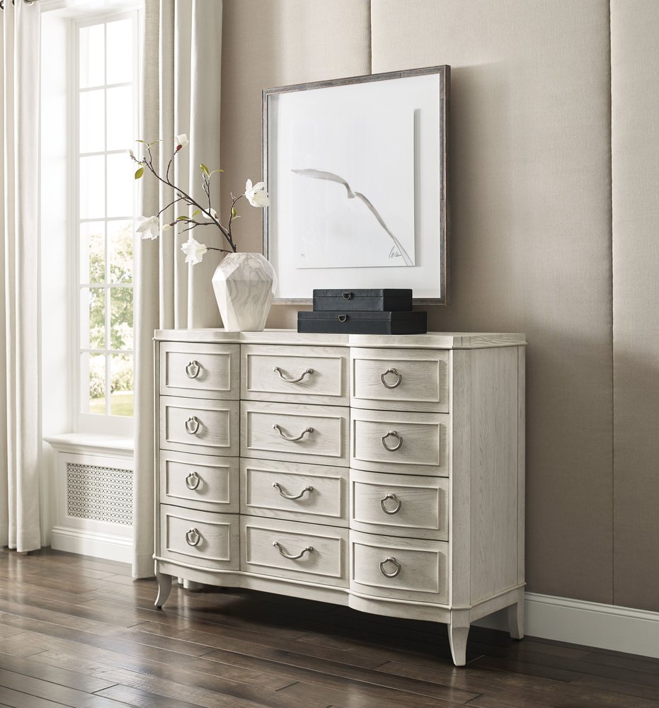 American Drew - Harmony Eggshell Emelie Twelve Drawer Dresser - 266-131 view 2