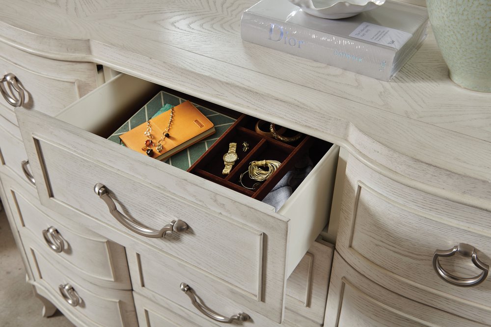 American Drew - Harmony Eggshell Emelie Twelve Drawer Dresser - 266-131 view 4