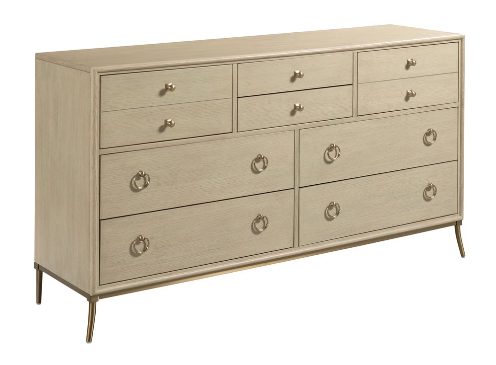 American Drew - Lenox Alabaster Straddella Dresser With Anaheim Mirror - 923-130040 view 3