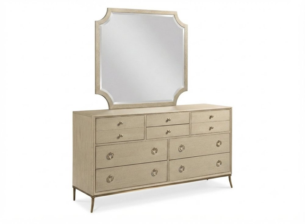 American Drew - Lenox Alabaster Straddella Dresser With Sarbonne Mirror - 923-130030 view 1