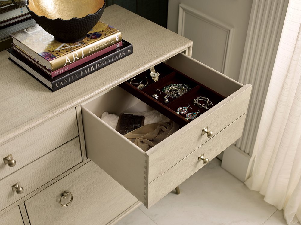 American Drew - Lenox Alabaster Straddella Dresser With Sarbonne Mirror - 923-130030 view 6