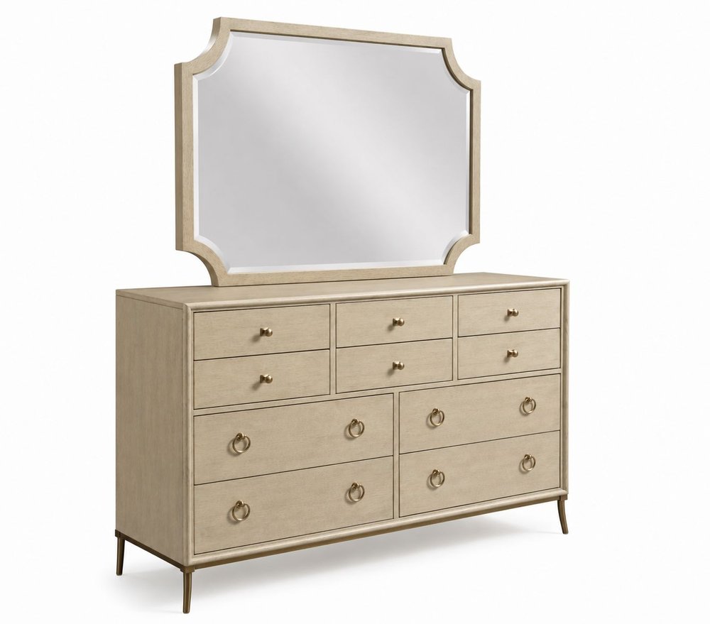 American Drew - Lenox Alabaster Ventura Dresser With Sarbonne Mirror - 923-131030 view 1