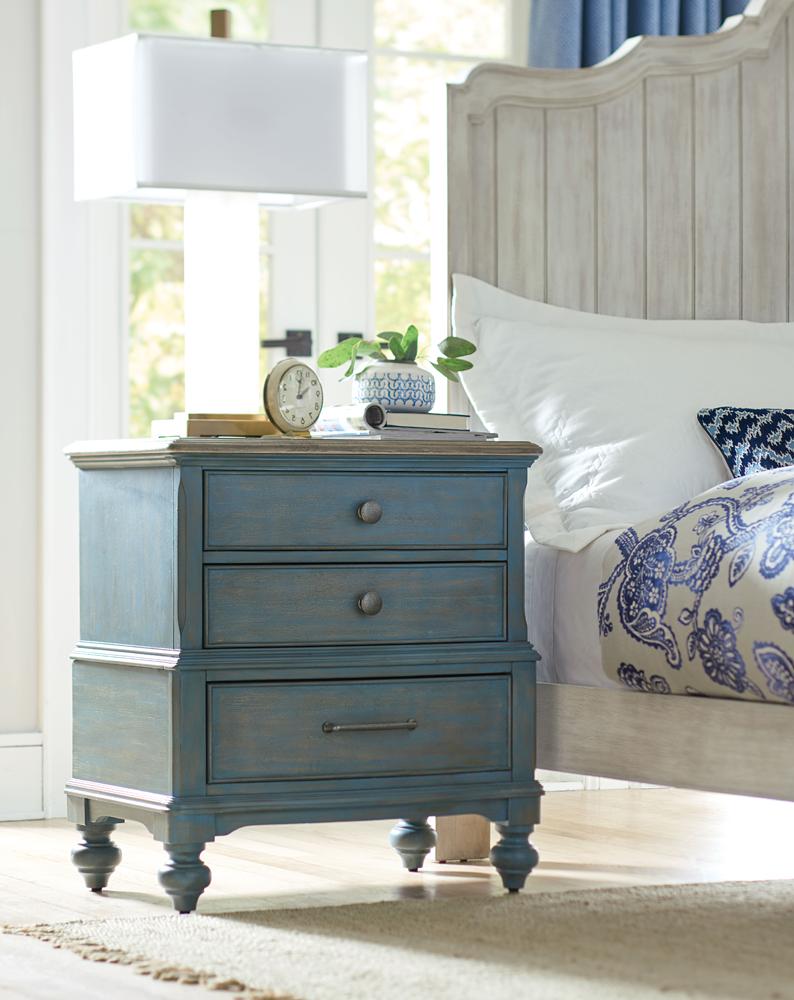 American Drew - Litchfield Moray Nightstand - Blue - 750-420B veiw 2