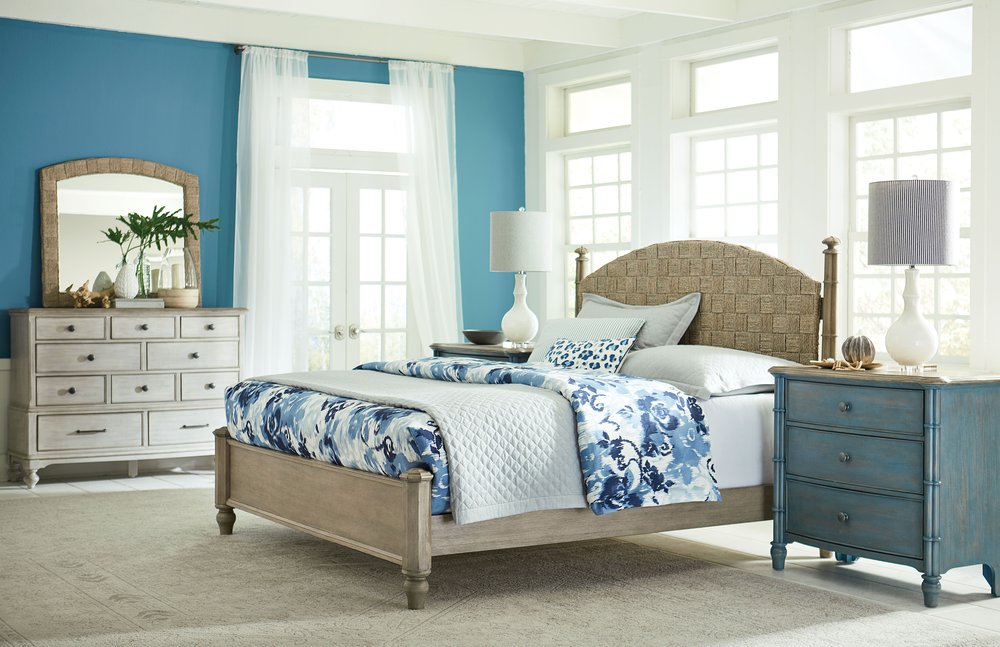 American Drew - Litchfield Sunwashed Finish Cotswold Dresser With Weave Mirror - 750-131020 view 9