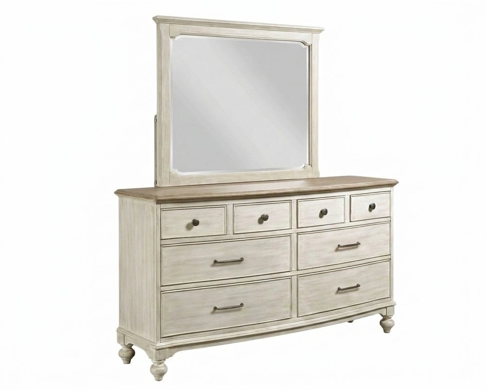 American Drew - Litchfield Sunwashed Finish Weymouth Dresser With Landscape Mirror - 750-130050 view 1