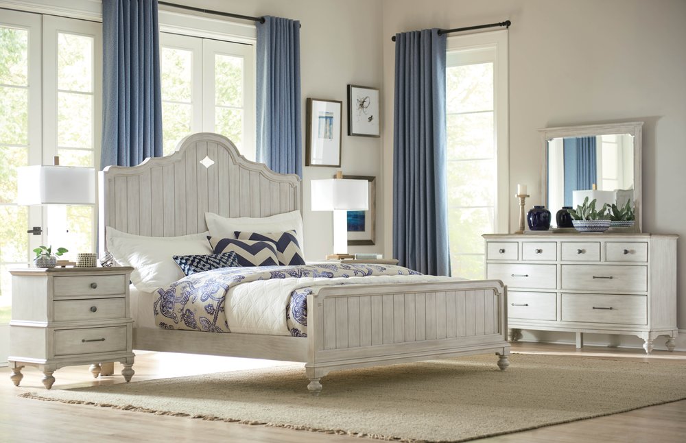 American Drew - Litchfield Sunwashed Finish Weymouth Dresser With Weave Mirror - 750-130020 view 8
