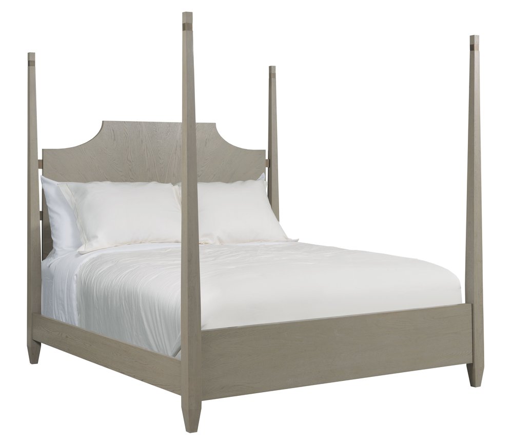 American Drew - Milan Stone Patterson California King Poster Bed - 501-328R view 1