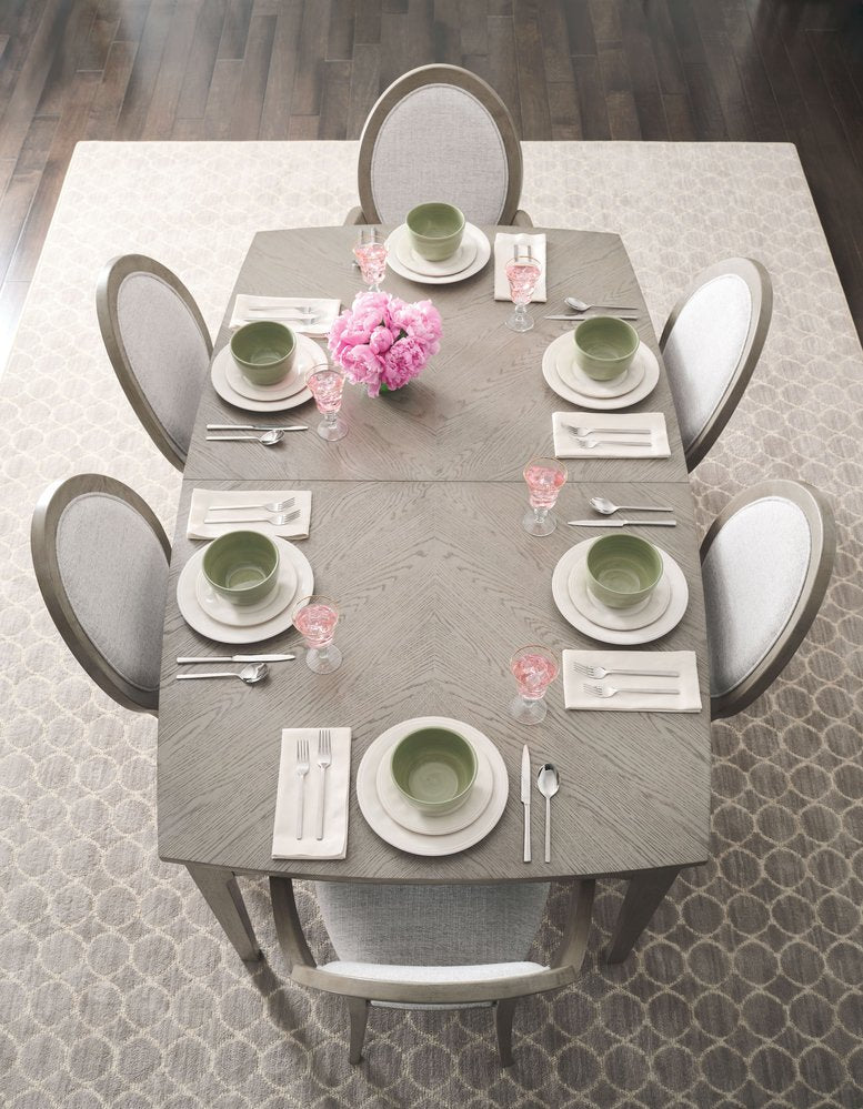 American Drew - Milan Stone Sterling Extendable Rectangular Dining Table - 501-744 view 5
