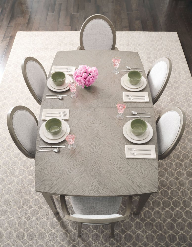 American Drew - Milan Stone Sterling Extendable Rectangular Dining Table - 501-744 view 6