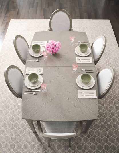 American Drew - Milan Stone Sterling Extendable Rectangular Dining Table - 501-744 view 6